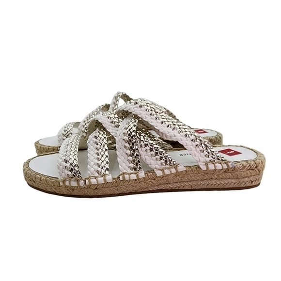 Donald J. Pliner Women's White Rhonda Flat Sandals - 8 - Picture 2 of 8